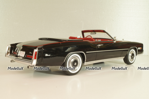 Cadillac Eldorado Cabrio 1976, black,  18473, MCG 1:18