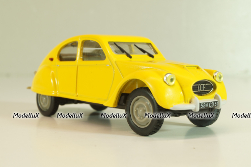 Citroën 2CV Dagonet 1956, yellow, 409522N, Norev 1:43