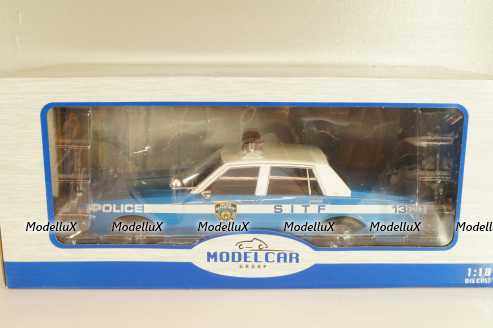 Chevrolet Caprice New York Police Department 1987, blue/white, 18360, MCG 1:18