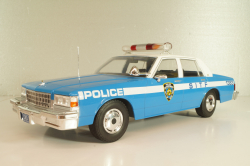 Chevrolet Caprice New York Police Department 1987, blue/white, 18360, MCG 1:18