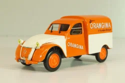 Citroen 2CV AZU Orangina 1955, white/orange,  Norev 1:43