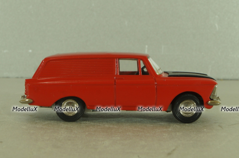 Москвич-433 А5, пластина, красный, Тантал/Радон 1:43