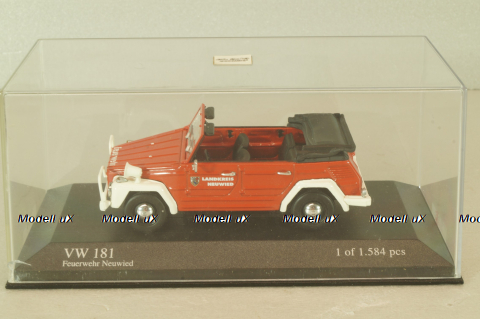 Volkswagen 181, fire engine Neuwied 1969, red, 430050090, Minichamps 1:43
