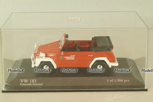 Volkswagen 181, fire engine Neuwied 1969, red, 430050090, Minichamps 1:43