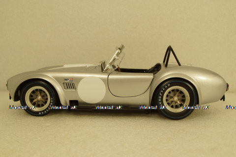 Shelby Cobra 427 S/C - silver/white, KYO8047S0, Kyosho 1:18