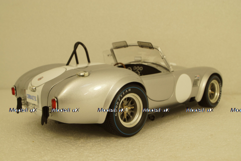 Shelby Cobra 427 S/C - silver/white, KYO8047S0, Kyosho 1:18
