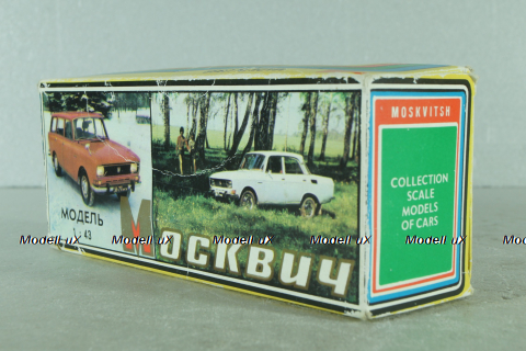 Москвич-408, такси, голубой, ноябрь 1989г., Тантал/Радон 1:43