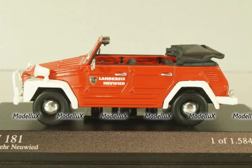Volkswagen 181, fire engine Neuwied 1969, red, 430050090, Minichamps 1:43