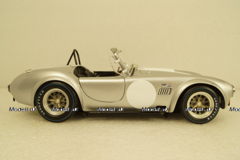 Shelby Cobra 427 S/C - silver/white, KYO8047S0, Kyosho 1:18