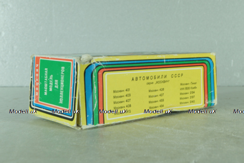 Москвич-408, такси, голубой, ноябрь 1989г., Тантал/Радон 1:43