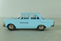 Москвич-408, такси, голубой, ноябрь 1989г., Тантал/Радон 1:43