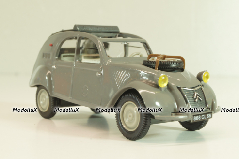 Citroen 2CV 4x4 Sahara 1961, grey, Norev 1:43