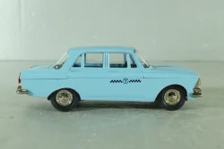 Москвич-408, такси, голубой, ноябрь 1989г., Тантал/Радон 1:43
