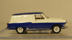 Газ-22, Фургон,бело/синий, Алник43 1:43