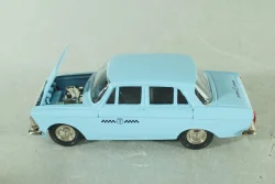 Москвич-408, такси, голубой, ноябрь 1989г., Тантал/Радон 1:43