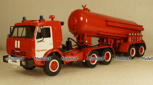 Камаз-54115 с п/п ТЦ-11 пенотушения г. Луганск, Skifavto 1:43