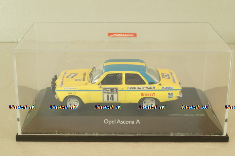 Opel Ascona A #14 RAC Rallye 1972, yellow, 02678, Schuco 1:43