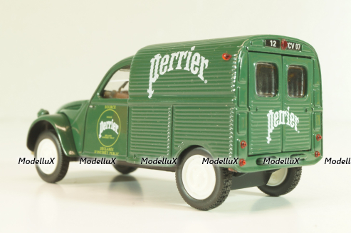 Citroen 2CV AZU fourgonnette PERRIER, green, 409525S, Norev 1:43
