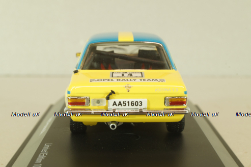 Opel Ascona A #14 RAC Rallye 1972, yellow, 02678, Schuco 1:43