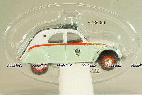 Citroen 2CV AZL Taxi París 1957, green/white, 409521M, Norev 1:43