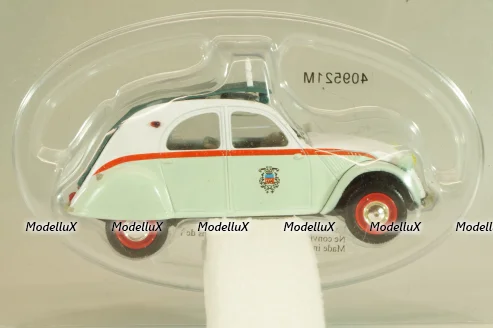 Citroen 2CV AZL Taxi París 1957, green/white, 409521M, Norev 1:43