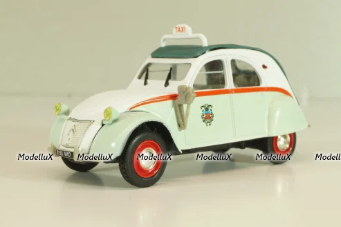 Citroen 2CV AZL Taxi París 1957, green/white, 409521M, Norev 1:43