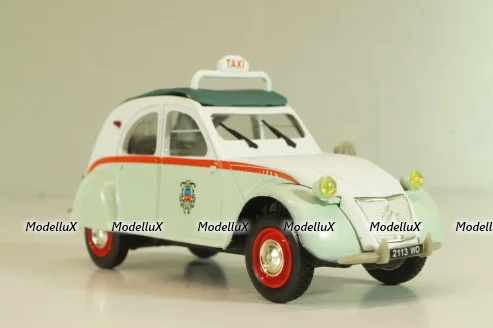 Citroen 2CV AZL Taxi París 1957, green/white, 409521M, Norev 1:43