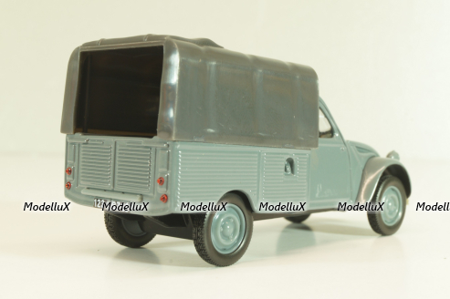 Citroen 2CV Pick-up, grey, 409536K, Norev 1:43