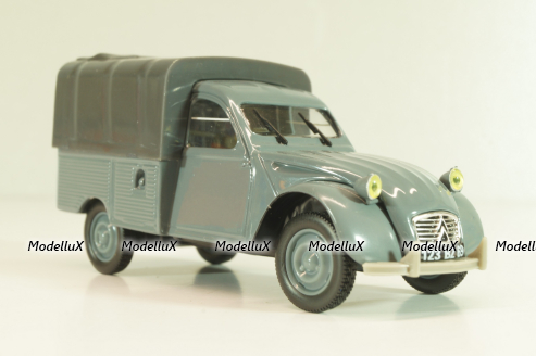Citroen 2CV Pick-up, grey, 409536K, Norev 1:43