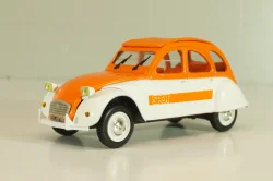 Citroën 2CV spot 1976, white/orange, 409523P, Norev 1:43