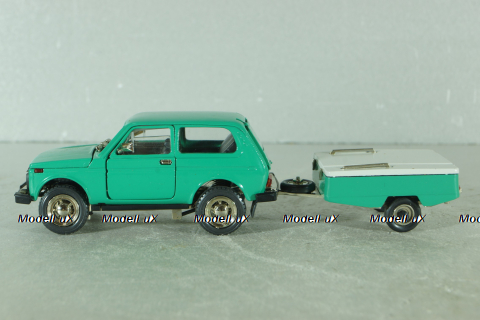 Ваз-2121 Нива А20 с прицепом скиф, июнь 1982г., Тантал/Радон 1:43