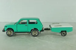 Ваз-2121 Нива А20 с прицепом скиф, июнь 1982г., Тантал/Радон 1:43