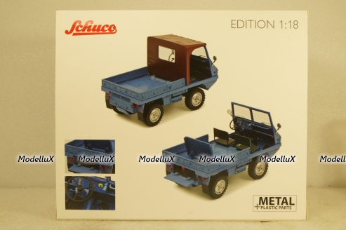 Steyr-Puch Haflinger 1959-1974 blue, 450043900, Schuco 1:18