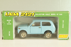 Ваз-2121 Нива, голубая, апрель 1991г., Тантал/Радон 1:43