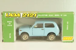 Ваз-2121 Нива, голубая, апрель 1991г., Тантал/Радон 1:43