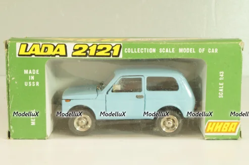 Ваз-2121 Нива, голубая, апрель 1991г., Тантал/Радон 1:43