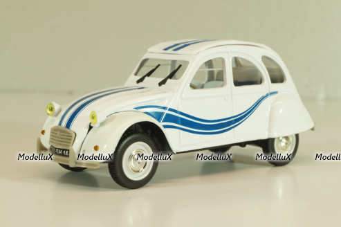 Citroen 2CV France 3 1983, white, 409541R, Norev 1:43