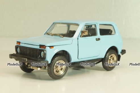 Ваз-2121 Нива, голубая, апрель 1991г., Тантал/Радон 1:43