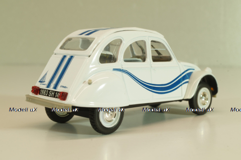 Citroen 2CV France 3 1983, white, 409541R, Norev 1:43