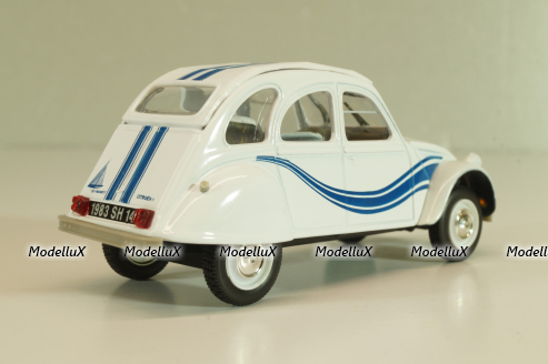 Citroen 2CV France 3 1983, white, 409541R, Norev 1:43