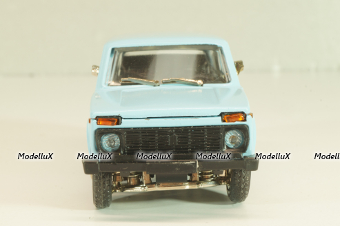 Ваз-2121 Нива, голубая, апрель 1991г., Тантал/Радон 1:43