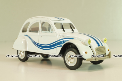 Citroen 2CV France 3 1983, white, 409541R, Norev 1:43