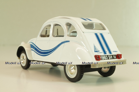 Citroen 2CV France 3 1983, white, 409541R, Norev 1:43