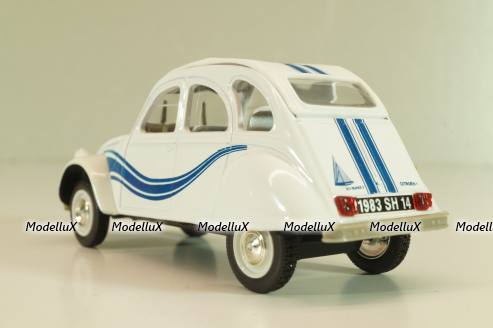 Citroen 2CV France 3 1983, white, 409541R, Norev 1:43