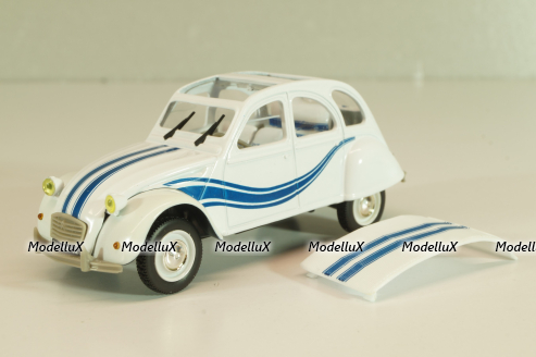 Citroen 2CV France 3 1983, white, 409541R, Norev 1:43