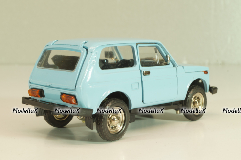 Ваз-2121 Нива, голубая, апрель 1991г., Тантал/Радон 1:43