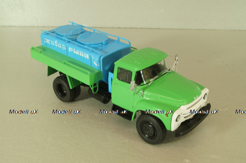 АЦЖР-130 Живая рыба, на шасси Зил-130, зеленый, Легендарные грузовики СССР №108, Modimio 1:43