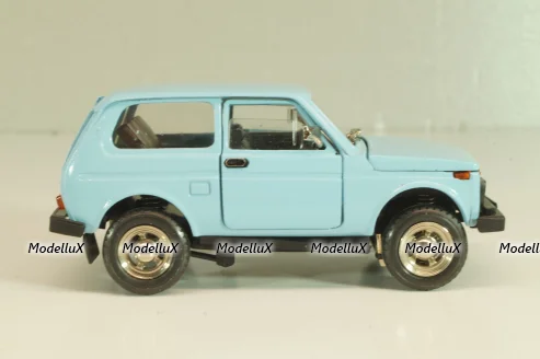 Ваз-2121 Нива, голубая, апрель 1991г., Тантал/Радон 1:43