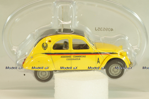 Citroen 2CV Assistance Commerciale 1957, yellow, 409535J, Norev 1:43