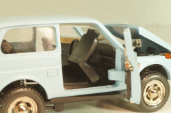 Ваз-2121 Нива, голубая, апрель 1991г., Тантал/Радон 1:43
